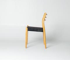 Niels Otto M ller Set of Ten Niels Otto M ller Model 78 and Model 62 Dining Chairs in Tiger Maple - 4706510