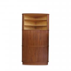 Niels Otto M ller Tall Mid century Corner Cabinet of Teak Danish - 3677809