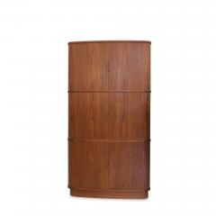 Niels Otto M ller Tall Mid century Corner Cabinet of Teak Danish - 3677811