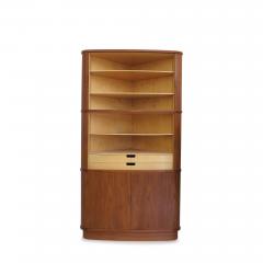 Niels Otto M ller Tall Mid century Corner Cabinet of Teak Danish - 3677813