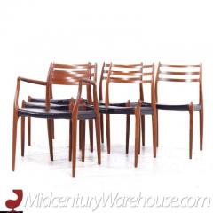 Niels Otto Moller Niels Moller Mid Century Danish Model 78 62 Teak Dining Chairs Set of 6 - 3676824