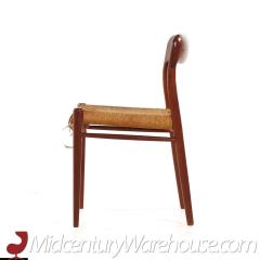 Niels Otto Moller Niels Moller Mid Century Teak Model 75 and 77 Dining Chairs Set of 8 - 3685139