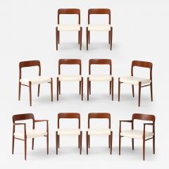 Niels Otto Moller Niels Otto Moller Model 77 56 Teak Dining Chairs Set Of 10 - 4716555