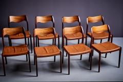 Niels Otto Moller Set of eight Rosewood Dining Chairs Model 71 by Niels O M ller - 3828974