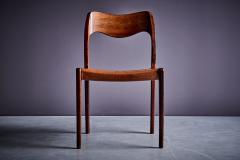 Niels Otto Moller Set of eight Rosewood Dining Chairs Model 71 by Niels O M ller - 3828980