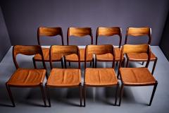 Niels Otto Moller Set of eight Rosewood Dining Chairs Model 71 by Niels O M ller - 3828981