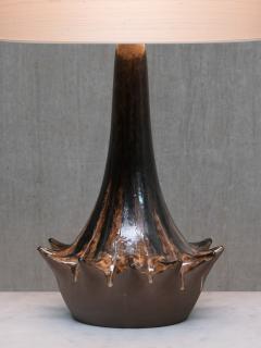Niels Preben Larsen Large Sculptural Ceramic Table Lamp by Niels Preben Larsen Denmark 1970 - 4646514