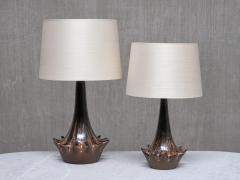 Niels Preben Larsen Large Sculptural Ceramic Table Lamp by Niels Preben Larsen Denmark 1970 - 4646530