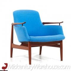 Niels Vodder Finn Juhl for Niels Vodder NV 53 Blue Chairs Pair - 3554418