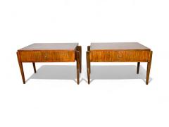Night Stands with drawer in Caviuna wood Unknown 1950s Lot 830 - 4215477