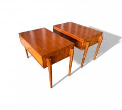 Night Stands with drawer in Caviuna wood Unknown 1950s Lot 830A - 4399954