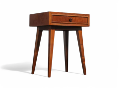 Night Stands with drawer in Hardwood Tepperman 1950s Lot 816 - 4098135