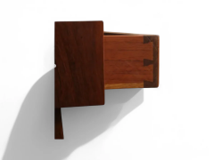 Night Stands with drawer in Hardwood Tepperman 1950s Lot 816 - 4098143