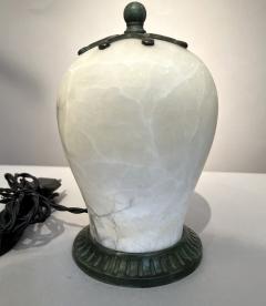 Nightlight in alabaster and bronze Art Deco period France circa 1930 - 3364285