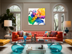 Nikolaos Schizas La Vida Sin Ti Abstract painting 2024 - 3686596