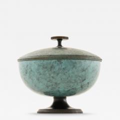Nils Fougstedt Art Deco Bonbonjaire in Bronze by Nils Fougstedt 1930s - 4615507