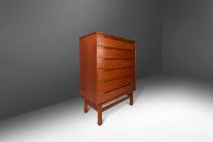 Nils Jonsson Danish Modern Six Drawer Tall Dresser w Matching End Tables in Teak - 3091433