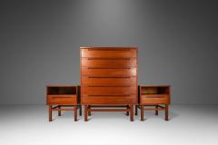 Nils Jonsson Danish Modern Six Drawer Tall Dresser w Matching End Tables in Teak - 3091435