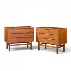 Nils Jonsson Nils Jonsson for T rring M belfabrik Danish Teak Dresser Chest of Drawers Pair - 4606163