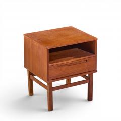 Nils Jonsson Nils Jonsson for T rring M belfabrik Mid Century Danish Teak Nightstands Pair - 4691031