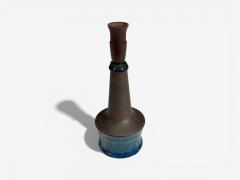 Nils K hler Small Table Lamp Brown Stoneware Denmark 1950s - 4495583