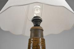 Nils Kahler 613X31 Amber Table Lamps by Nils K hler for K hler Keramik Denmark 1960s - 4718894