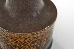 Nils Kahler Glazed Stoneware Table Lamp by Nils K hler for K hler Keramik Denmark ca 1950s - 4782566