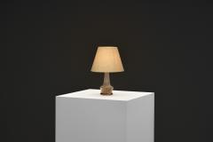 Nils Kahler Glazed Stoneware Table Lamp by Nils K hler for K hler Keramik Denmark ca 1950s - 4776503
