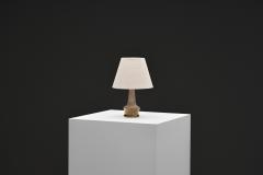 Nils Kahler Glazed Stoneware Table Lamp by Nils K hler for K hler Keramik Denmark ca 1950s - 4776541