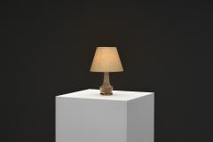 Nils Kahler Glazed Stoneware Table Lamp by Nils K hler for K hler Keramik Denmark ca 1950s - 4776542