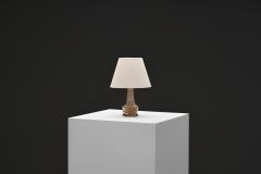 Nils Kahler Glazed Stoneware Table Lamp by Nils K hler for K hler Keramik Denmark ca 1950s - 4776543