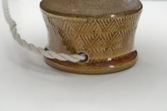 Nils Kahler Glazed Stoneware Table Lamp by Nils K hler for K hler Keramik Denmark ca 1950s - 4776551