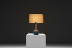 Nils Kahler Glazed Stoneware Table Lamp by Nils K hler for K hler Keramik Denmark ca 1950s - 4776553