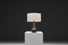 Nils Kahler Glazed Stoneware Table Lamp by Nils K hler for K hler Keramik Denmark ca 1950s - 4776554