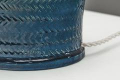 Nils Kahler Glazed Stoneware Table Lamp by Nils K hler for K hler Keramik Denmark ca 1950s - 4776562