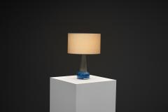 Nils Kahler Glazed Stoneware Table Lamp by Nils K hler for K hler Keramik Denmark ca 1950s - 4806989