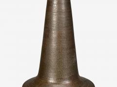 Nils Kahler Nils K hler Large Table Lamp Brown Glazed Stoneware Denmark 1960s - 4802620