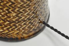 Nils Kahler Table Lamp with Amber Glaze by Nils K hler for K hlers Fabrik Denmark ca 1960s - 4717653