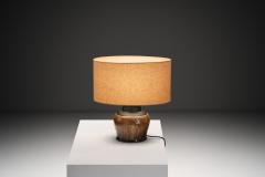 Nils Kahler Yellow Glazed Stoneware Table Lamp by Nils K hler Denmark ca 1950s - 4747022