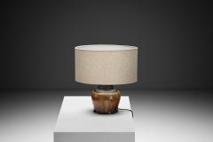 Nils Kahler Yellow Glazed Stoneware Table Lamp by Nils K hler Denmark ca 1950s - 4747023
