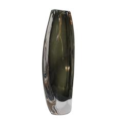 Nils Landberg Midcentury Black Sommerso Murano Glass Vase by Nils Landberg for Orrefors 1960 - 3651950