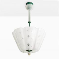 Nils Landberg NILS LANBERG ORREFORS CHANDELIER SWEDEN 1940S Scandinavian Modern - 1915335