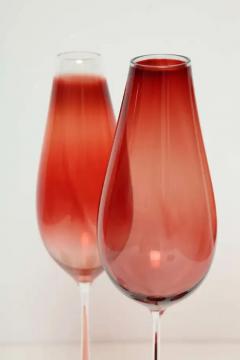 Nils Landberg Nils Landberg Red Tulpanglas Orrefors Glassworks 1957 - 3350554