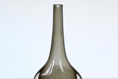 Nils Landberg Nils Landberg black glass Sommerso vase Orrefors Sweden 1950 - 4164885