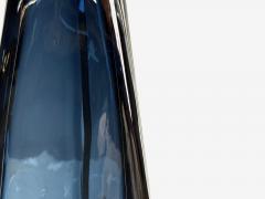 Nils Landberg Swedish Modern Blue Glass Table Lamp Sweden 1960s - 4219906