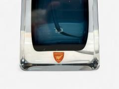 Nils Landberg Swedish Modern Blue Tinted Glass Table Lamp Sweden 1960s - 4219861