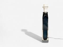 Nils Landberg Swedish Modern Blue Tinted Glass Table Lamp Sweden 1960s - 4219862