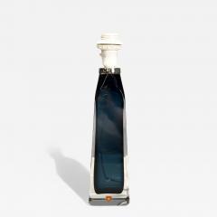 Nils Landberg Swedish Modern Blue Tinted Glass Table Lamp Sweden 1960s - 4221984
