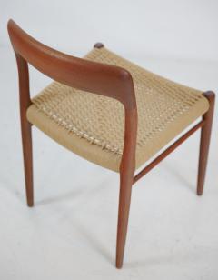 Nils Otto Moller Set of Eight Scandinavian Modern Teak Dining Chairs Designe by Otto Moller - 4172977