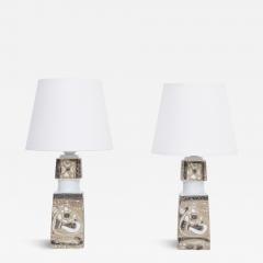 Nils Thorsson Pair of Danish Mid Century Modern Table Lamps by Nils Thorsson for Fog Morup - 3098074